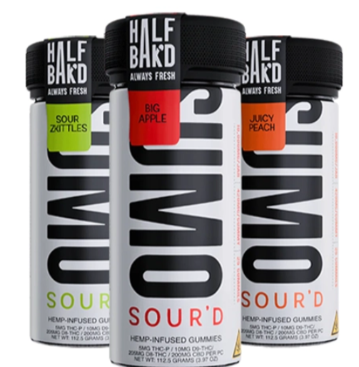 Sumo Half Bak'd Sour'd THCP, D8, D9, CBD Gummies 25ct